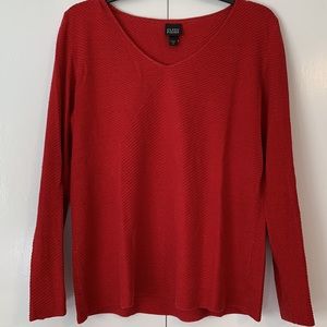 Eileen Fisher linen and silk blend sweater, size med